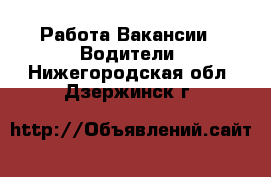 Работа Вакансии - Водители. Нижегородская обл.,Дзержинск г.